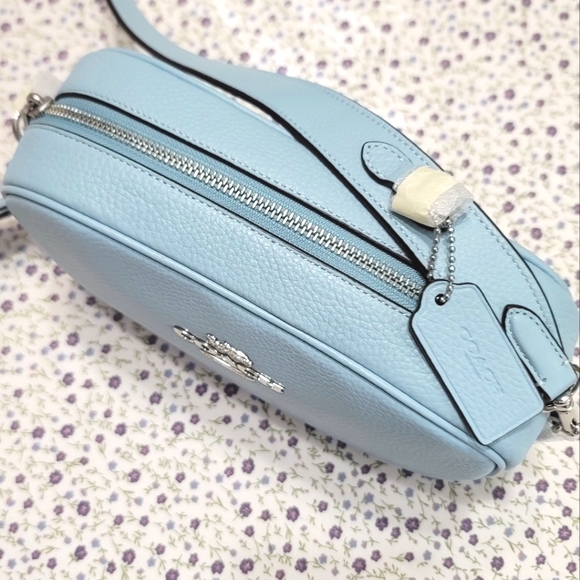 New Coach Jamie Camera crossbody Bag in Powder Blue - Picture 6 of 10